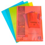 Sachet De 100 Pochettes Coin Polypropylène Grainé 12/100e - A4 - Couleurs Assorties - X 10 - Exacompta