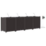 vidaXL Pots de jardin Marron 160 x 40 x 52 cm Acier
