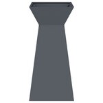 vidaXL Jardinières en colonne   2 Pièces avec bol anthracite  35x35x73 cm en acier.