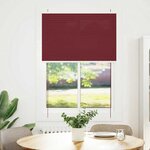 vidaXL Store plissé rouge bordeaux 90x150 cm largeur du tissu 89 4 cm