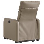 vidaXL Fauteuil inclinable de massage électrique cappuccino similicuir