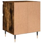 vidaXL Tables de chevet 2 Pièces chêne fumé 40x35x50 cm bois ingénierie