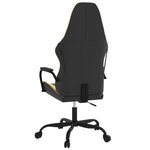 vidaXL Chaise de jeu Noir et doré Similicuir