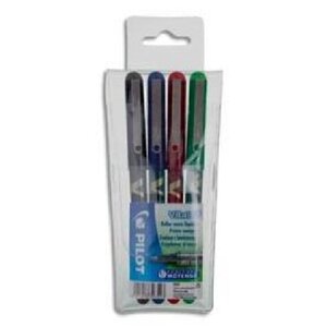 Etui Lot de 4 Stylo Roller VBall VB 5 Pointe Fine Assorti PILOT