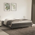vidaXL Matelas de lit à ressorts ensachés fermeté moyenne 152x203x20 cm velours