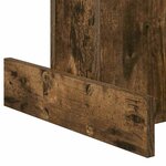 vidaXL Table d'appoint Chêne fumé 44 5 x 45 x 55 cm Bois d'ingénierie