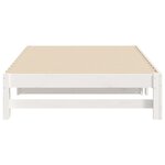 vidaXL Lit coulissant Blanc 2x(100x200) cm Bois de pin massif