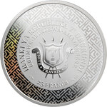 Pièce de monnaie en Argent 25 Francs g 62.2 (2 oz) Millésime 2024 Jade Series DRAGON