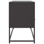 vidaXL Meuble TV noir 100 5x39x60 5 cm acier