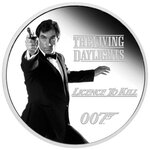 Pièce de monnaie 1 Dollar Tuvalu 2023 1 once argent BE – James Bond (Timothy Dalton)