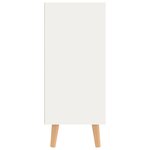 vidaXL Buffet blanc et chêne sonoma 90x30x72 cm bois d'ingénierie