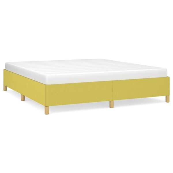 vidaXL Sommier à ressorts de lit Vert 180x200 cm Tissu