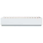 vidaXL Cadre de lit blanc 75x190 cm bois d'ingénierie