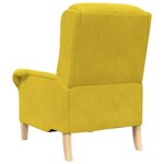 vidaXL fauteuil Jaune 76 x 94 x 102 cm Velours