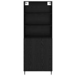 vidaXL Haut Armoire Chêne noir 69 5 x 34 x 180 cm
