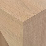 vidaXL Table de bar avec tablette amovible Chêne 138x39x110 cm