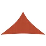 vidaXL Voile d'ombrage 160 g/m² Terre cuite 3x3x4 2 m PEHD