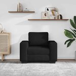 vidaXL Fauteuil noir 100x77x82 cm tissu