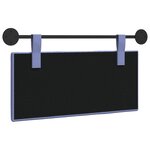 vidaXL Tête de lit suspendue Bleu denim Tissu