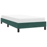 vidaXL Cadre de lit sans matelas vert foncé 100x210 cm velours