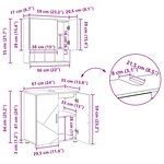 vidaXL Ensemble de mobilier de salle de bain avec tiroir 5 Pièces Blanc