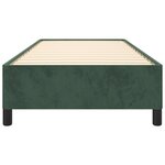 vidaXL Cadre de lit Vert foncé 90x190 cm Velours