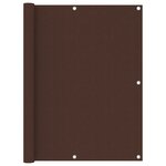 vidaXL Écran de balcon Marron 120x500 cm Tissu Oxford
