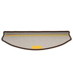 vidaXL Tapis d'escalier 5 pièces 65 x 24 x 4 cm Marron café Demi-rond Grand