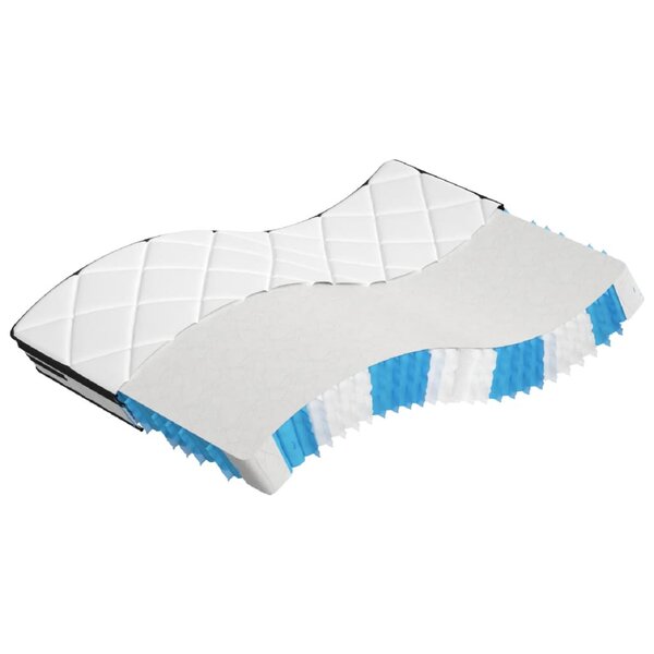 vidaXL Matelas à ressorts ensachés moyen plus 140x190 cm