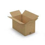 Caisse carton brune double cannelure raja 46x26x26 cm (lot de 15)