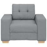 vidaXL Fauteuil Gris clair 60 cm Tissu