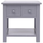 vidaXL Table d'appoint Gris 40x40x40 cm Bois de Paulownia