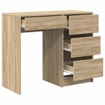 vidaXL Bureau Chêne sonoma 90 x 37 5 x 75 cm Bois d'ingénierie