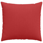 vidaXL Coussins de canapé 2 Pièces Rouge 50 x 50 cm tissu