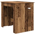 vidaXL Table à dîner 240 x 85 x 75 cm Bois d'ingénierie Bois ancien
