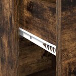 vidaXL Buffet avec tiroir Chêne fumé 38 x 34 x 75 cm