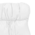 vidaXL fauteuil Blanc 69 x 74 x 93 cm Cuir artificiel