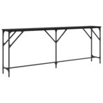 vidaXL Table console Chêne noir 200 x 29 x 75 cm