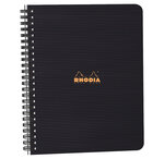 Cahier à spirale 'note book'  a5  quadrillé 5x5  noir rhodia