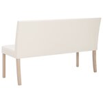 Banc banquette 139 5 cm crème synthétique 02_0010964