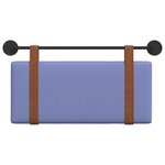 vidaXL Tête de lit suspendue Bleu denim PU antique