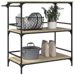 vidaXL Chariot cuisine chêne sonoma 100 5x50x105 cm bois d'ingénierie