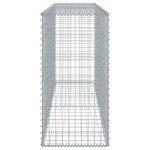 vidaXL Panier gabion avec couvercle 200x50x100 cm fer galvanisé