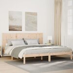 vidaXL Cadre de lit extra long sans matelas 200x220 cm bois massif