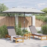 vidaXL Parasol de jardin Couleur sable 370 x 197 x 239 cm