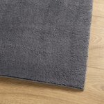 vidaXL Tapis HUARTE à poils courts doux lavable anthracite 120x120 cm