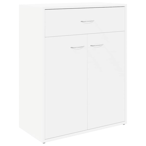 vidaXL Buffet blanc 60x30x75 cm bois d'ingénierie