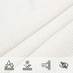 vidaXL Voile d'ombrage 160 g/m² Blanc 2 5x4 5 m PEHD