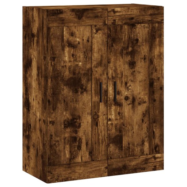 vidaXL Armoire murale chêne fumé 69 5x34x90 cm bois d'ingénierie