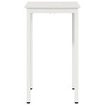vidaXL Table de bar Blanc 60 x 60 x 105 cm Bois de pin massif